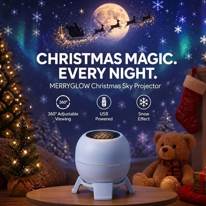 MerryGlow Christmas Sky Projector - Christmas magic every night