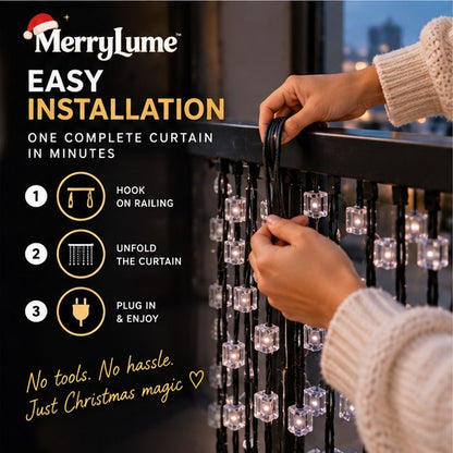 MerryLume Smart Pixel Balcony Lights - Easy installation